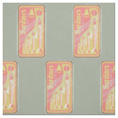 Sardines tin Retro poster stijl Stof (Swatch)
