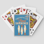 Sardines Tinned Fish Custom Poker Deck of Cards  (Achterkant)