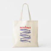 Sardines Tote Bag (Achterkant)