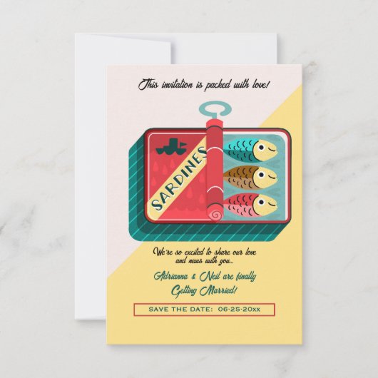 Sardines Uitnodiging (Voorkant)