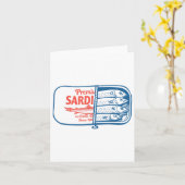  Sardines Vis Sardine Graphic Voor Mannen Vrouwen Kaart (Gele Bloem)