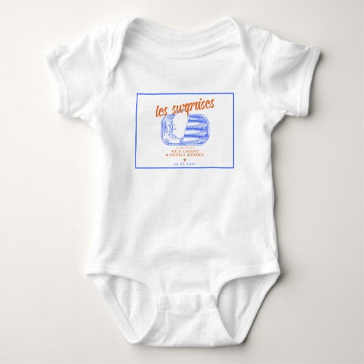Sardines Vis Tweelingen Drielingen Meervoud Baby S Romper (Voorkant)