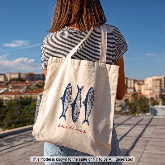 Sardines Visser Core Esthetisch Kust Tote Bag