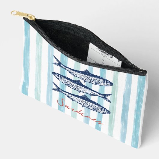 Sardines Visser Esthetische Kuststrepen Etui (Open)
