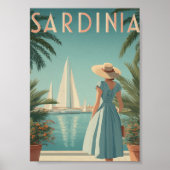 Sardinia 50s vintage poster (Voorkant)