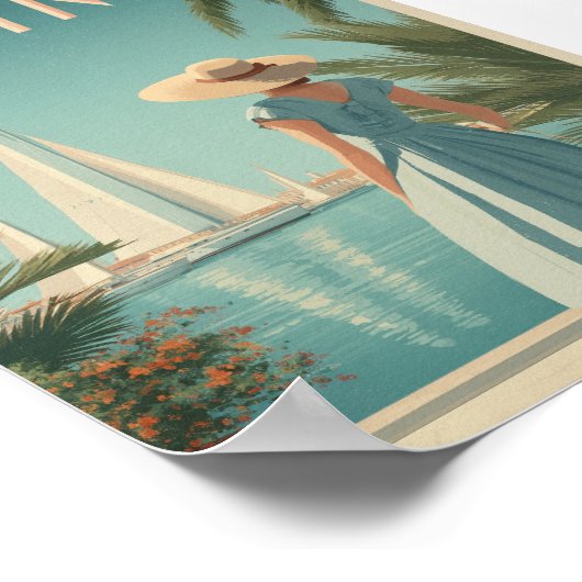 Sardinia 50s vintage poster (Hoek)