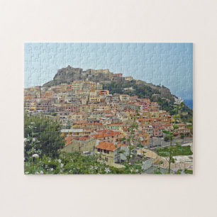 Sardinia Castelsardo uitzicht puzzle Legpuzzel