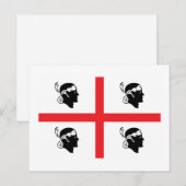 Sardinia Flag Briefkaart (Voorkant / Achterkant)