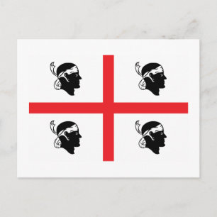 Sardinia Flag Briefkaart