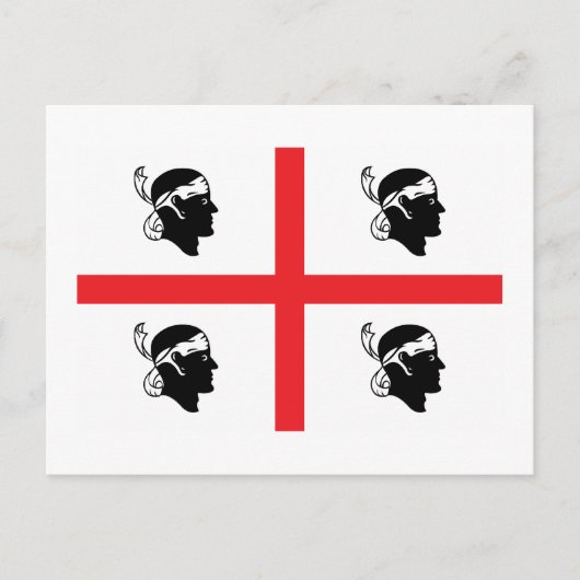 Sardinia Flag Briefkaart (Voorkant)
