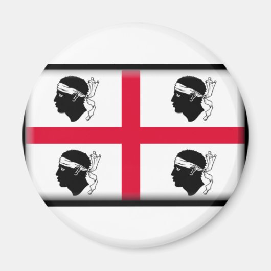 Sardinia Flag Magneet (Voorkant)