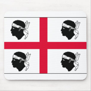 Sardinia Flag Mousepad Muismat