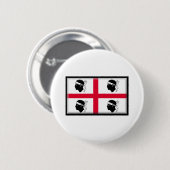Sardinia Flag Ronde Button 5,7 Cm (Voorkant /achterkant)