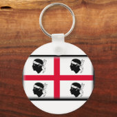 Sardinia Flag Sleutelhanger (Voorkant)