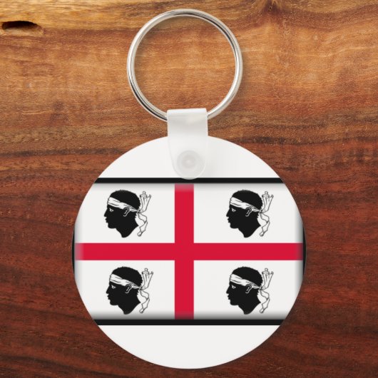 Sardinia Flag Sleutelhanger (Voorkant)