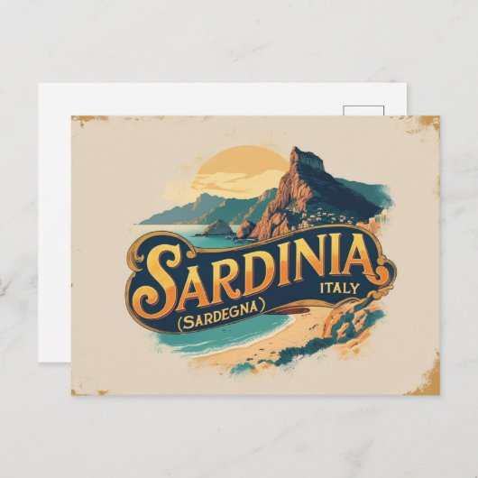 Sardinia Island Escape Briefkaart (Voorkant / Achterkant)