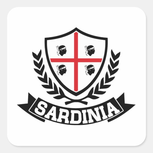 Sardinia Italia Vierkante Sticker (Voorkant)