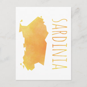 Sardinia Map Briefkaart