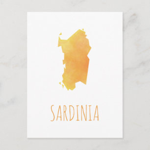 Sardinia Map Briefkaart
