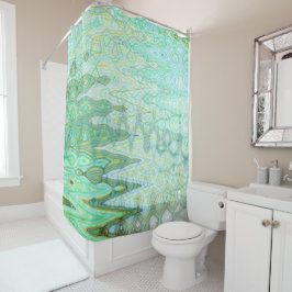 Sardinia Shower Curtain door kunstenaar C.L. Bruin Douchegordijn