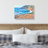 Sardinia strand Italië Canvas Afdruk (Insitu (Slaapkamer))