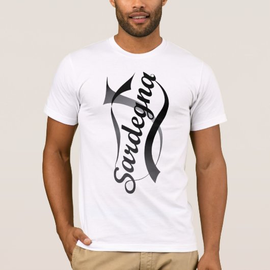 Sardinië, Amerikaanse sport T-shirt (Voorkant)