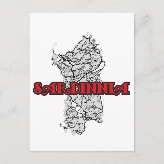 Sardinië Briefkaart (Voorkant)