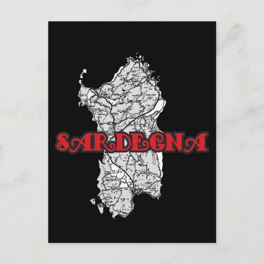 Sardinië Briefkaart (Voorkant)