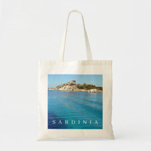 Sardinië canvas tas van het zee blauw uitzicht