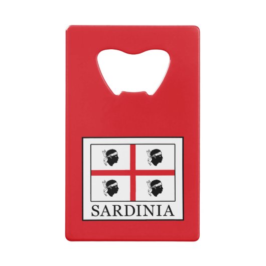 Sardinië Creditkaart Flessenopener (Voorkant)