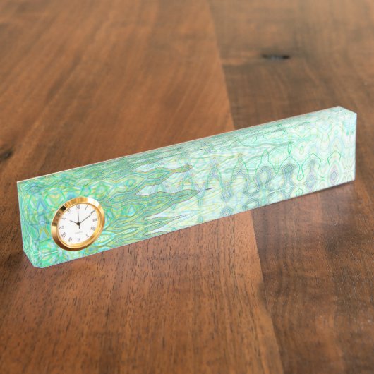 Sardinië Desk-naamplaat met klok Naambordje (Zijkant)