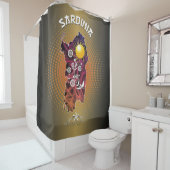 Sardinië Douchegordijn (In situ)