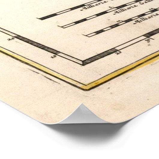  Sardinië en Corsica Map (1682) Poster (Hoek)