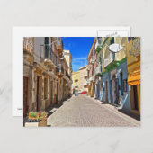 Sardinië - hoofdstraat in Carloforte Briefkaart (Voorkant / Achterkant)