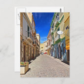 Sardinië - hoofdstraat in Carloforte Briefkaart (Voorkant / Achterkant)