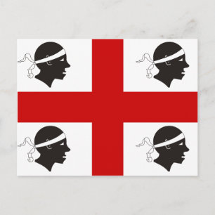 Sardinië, Italiaanse vlag Briefkaart