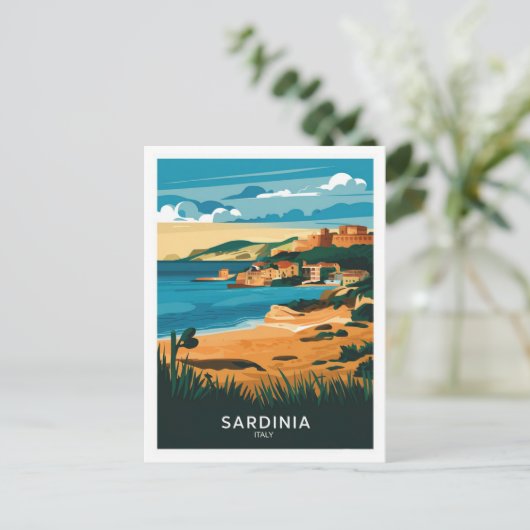 Sardinië Italië Briefkaart (Staand voorkant)