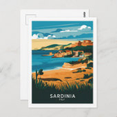 Sardinië Italië Briefkaart (Voorkant / Achterkant)