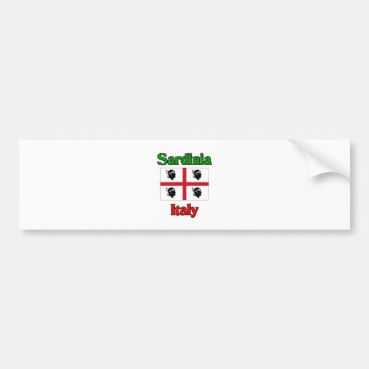 Sardinië Italië Bumpersticker (Voorkant)