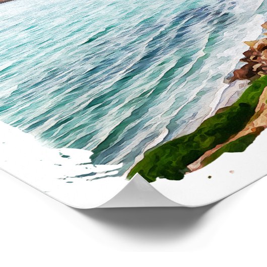 Sardinië Italië Eilandreizen Poster (Hoek)