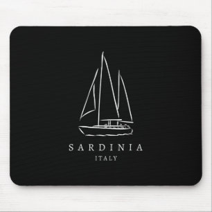 Sardinië Italië Jachtclub Souvenir Europa Boten Fa Muismat