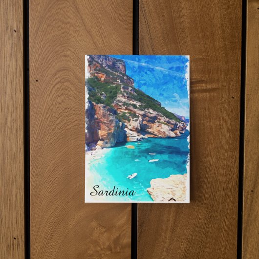Sardinië Italië Mediterraan landschap Briefkaart
