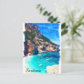 Sardinië Italië Mediterraan landschap Briefkaart (Staand voorkant)