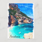 Sardinië Italië Mediterraan landschap Briefkaart (Voorkant)