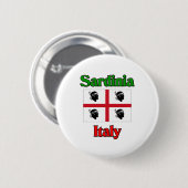 Sardinië Italië Ronde Button 5,7 Cm (Voorkant /achterkant)