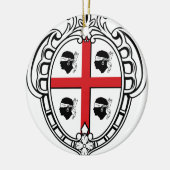 Sardinië (Italië) Wapenstoofpot Keramisch Ornament (Links)