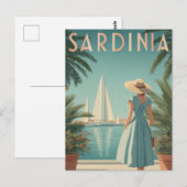 Sardinië jaren 50 vintage briefkaart (Voorkant / Achterkant)
