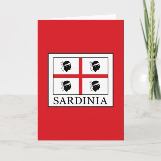 Sardinië Kaart (Voorkant)