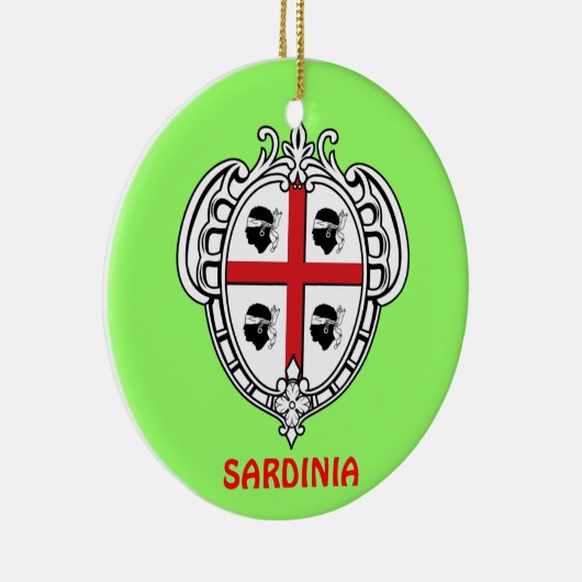 Sardinië* kerstversiering keramisch ornament (Rechts)