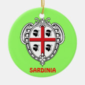Sardinië* kerstversiering keramisch ornament (Voorkant)